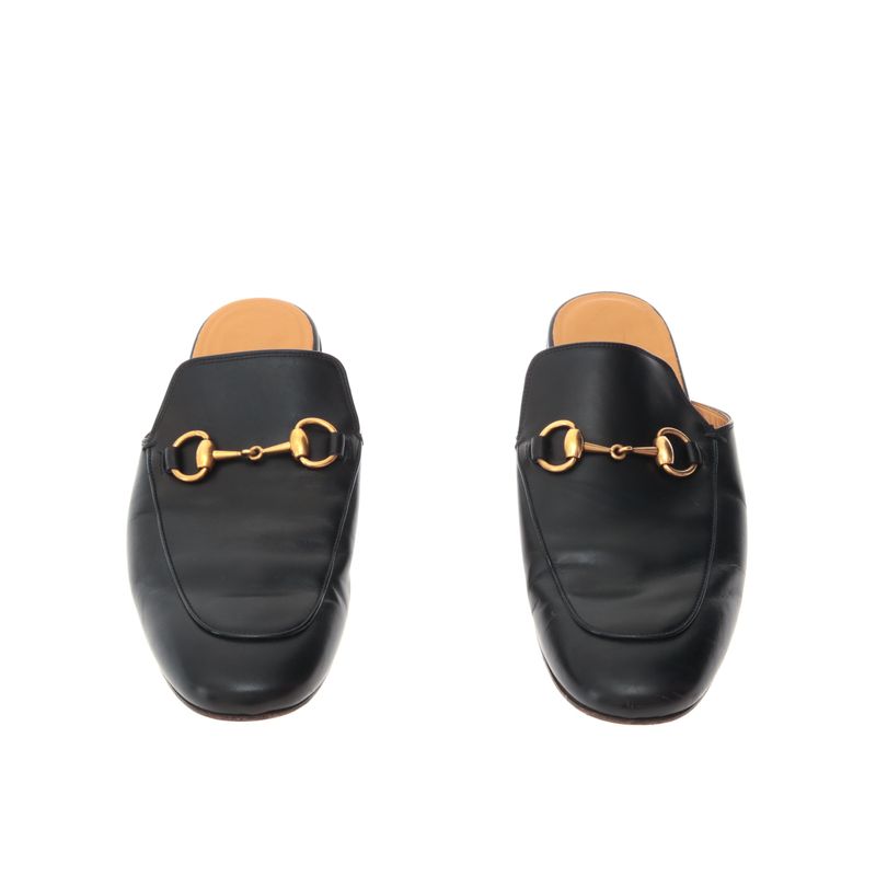 Mule-Gucci-Princetown-Horsebit-Couro-Preto
