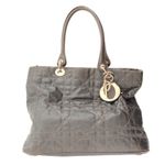 Bolsa-Christian-Dior-Cannage-Tecido-Grafite