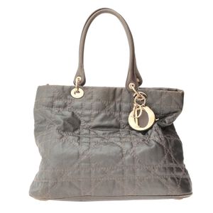 Bolsa Christian Dior Cannage Tecido Grafite