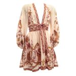 Vestido-Zimmermann-Rosa-Curto-Manga-Bufante