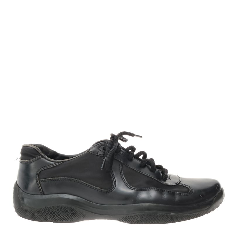 Tenis-Prada-Couro-e-Nylon-Preto