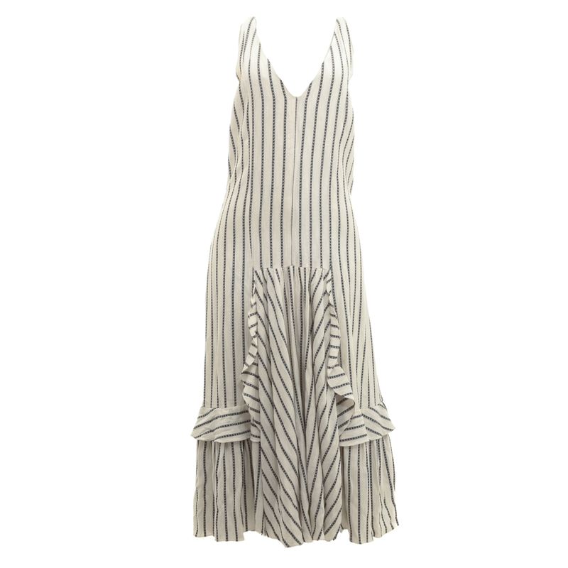 Vestido-Cris-Barros-Listrado-Creme-e-Marinho