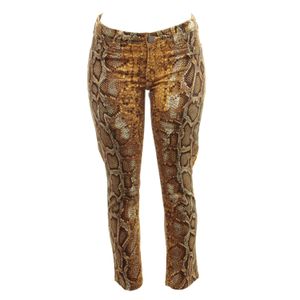 Calça Carlos Miele Animal Print Amarela