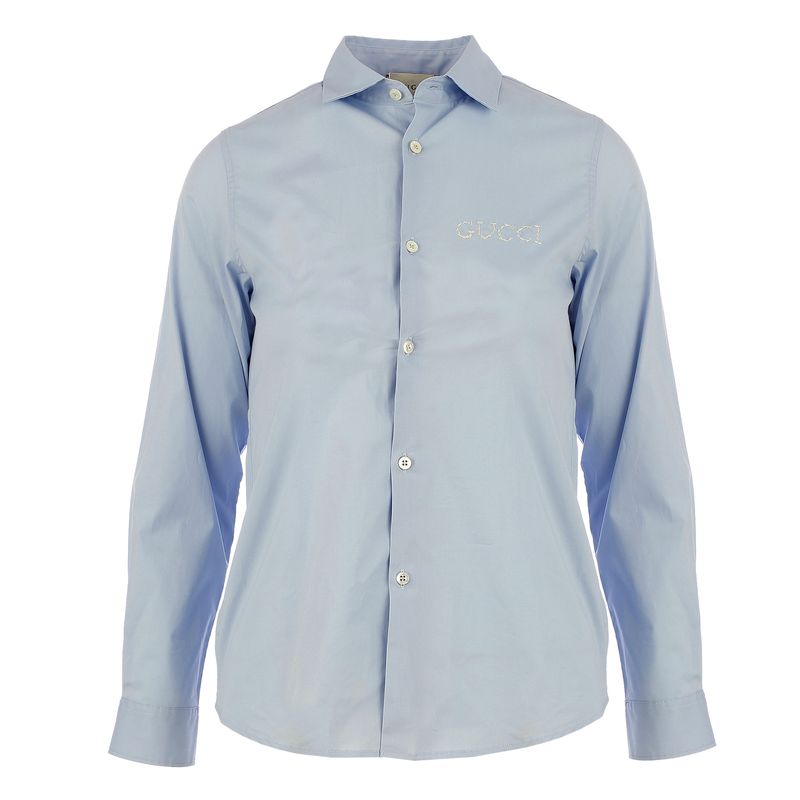 Camisa-Infantil-Gucci-Tecido-Azul