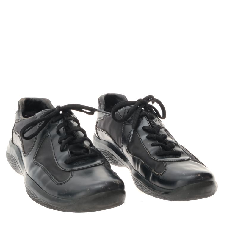 Tenis-Prada-Couro-e-Nylon-Preto