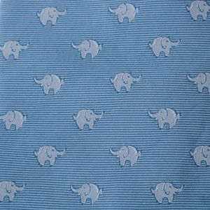 Gravata Salvatore Ferragamo Elefantes Azul