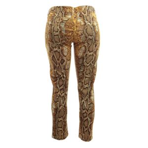 Calça Carlos Miele Animal Print Amarela