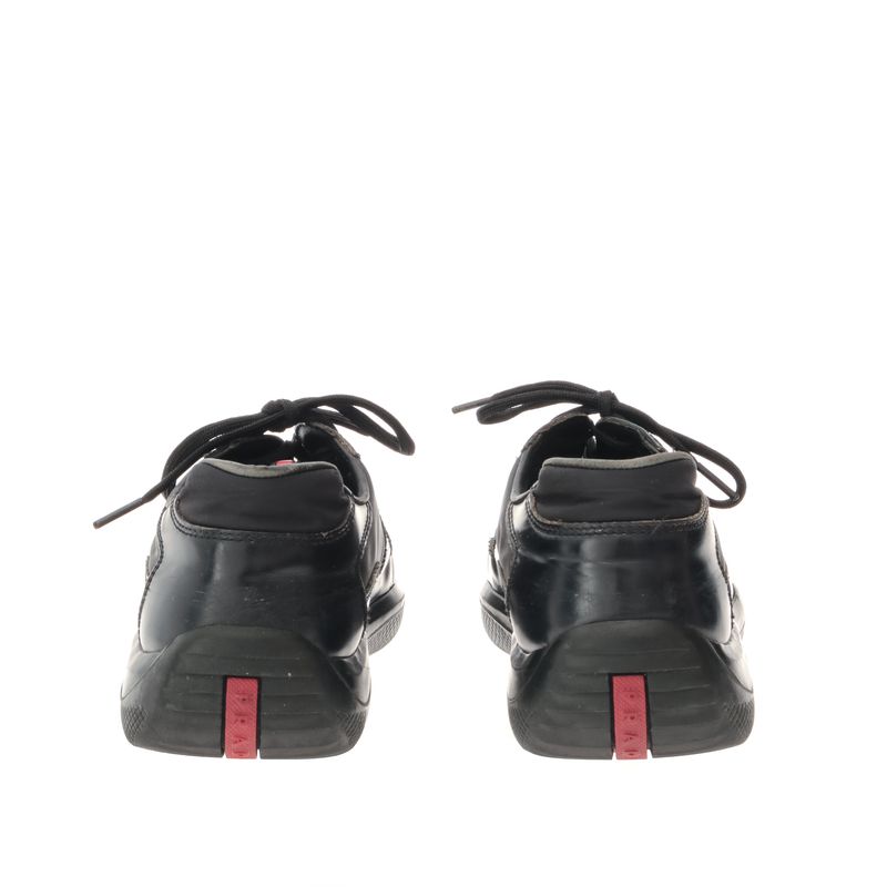 Tenis-Prada-Couro-e-Nylon-Preto