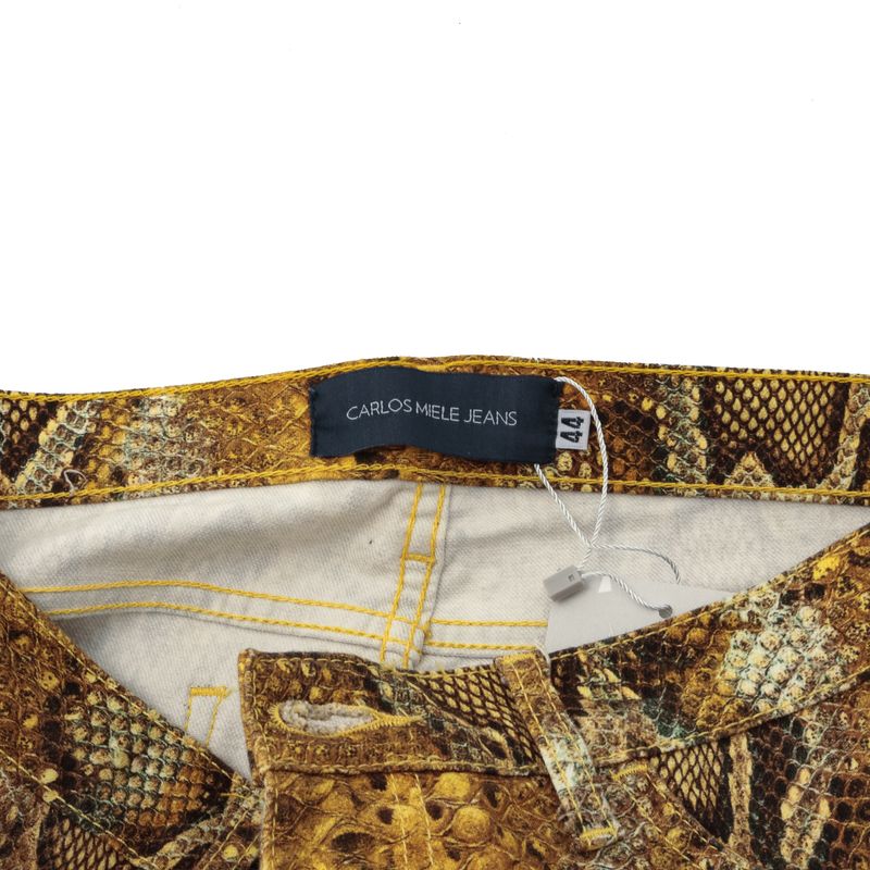 Calca-Carlos-Miele-Animal-Print-Amarela