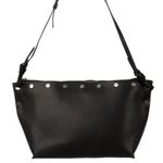 Bolsa-Celine-Couro-Preto-e-Metal-Prateado