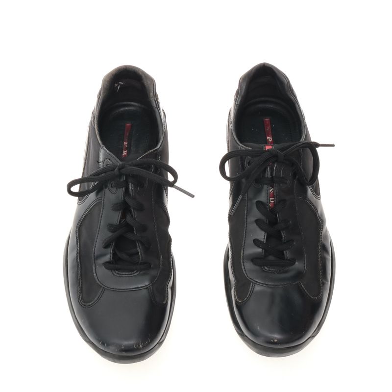 Tenis-Prada-Couro-e-Nylon-Preto