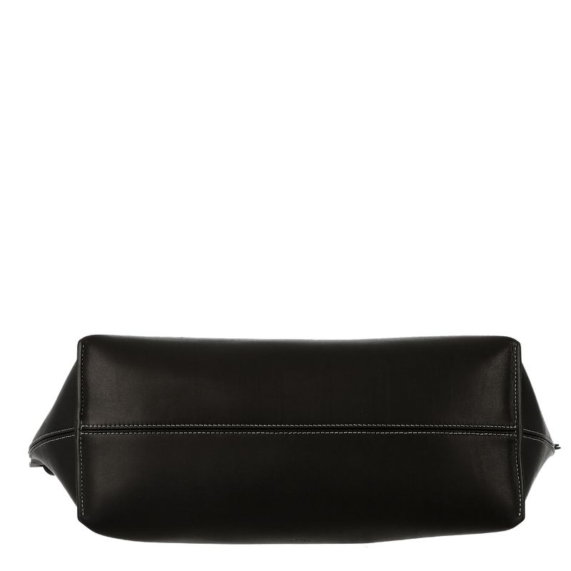 Bolsa-Celine-Couro-Preto-e-Metal-Prateado