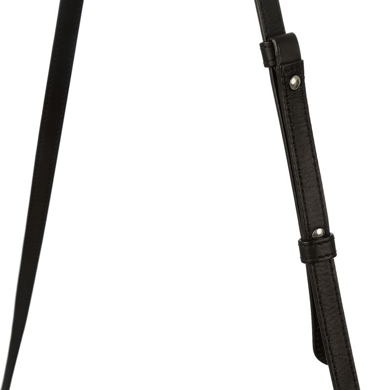 Bolsa-Celine-Couro-Preto-e-Metal-Prateado