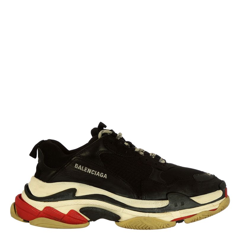 Tenis-Balenciaga-Triple-S-Preto-Branco-e-Vermelho