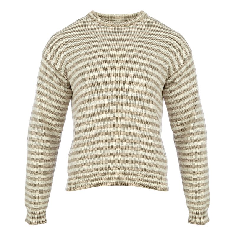 Sueter-Prada-Listrado-Branco-e-Bege