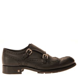 Sapato Social Louis Vuitton Recortes Couro Preto