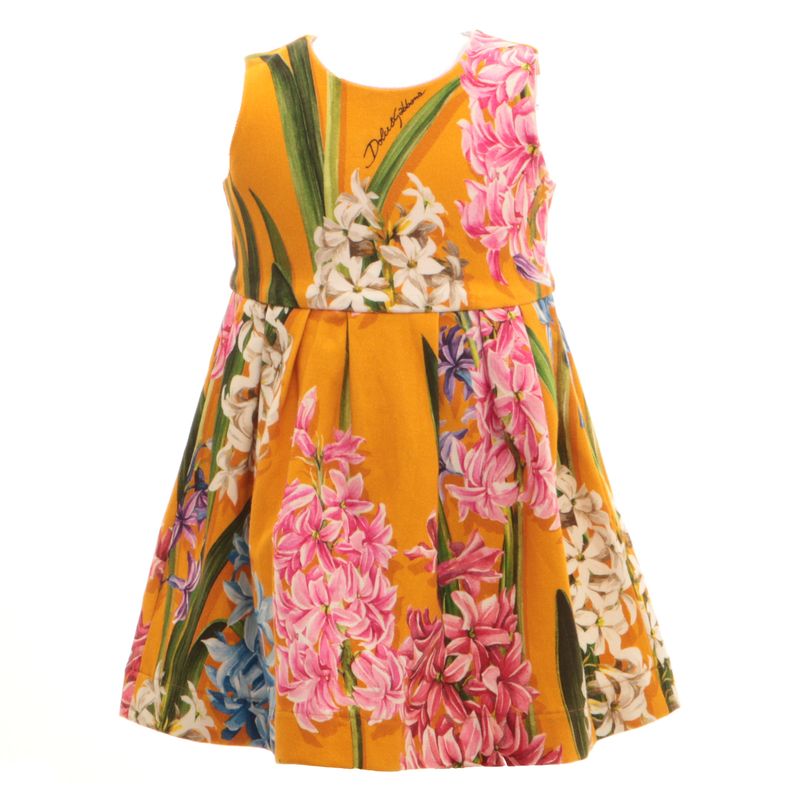 Vestido-Dolce---Gabbana-Infantil-Amarelo-Floral