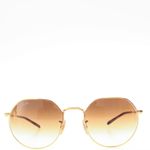 Oculos-Ray-Ban-Jack-Marrom-e-Dourado