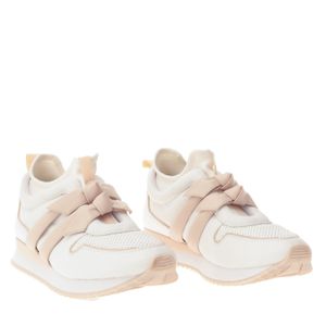 Tênis Alexandre Birman Couro Branco e Bege