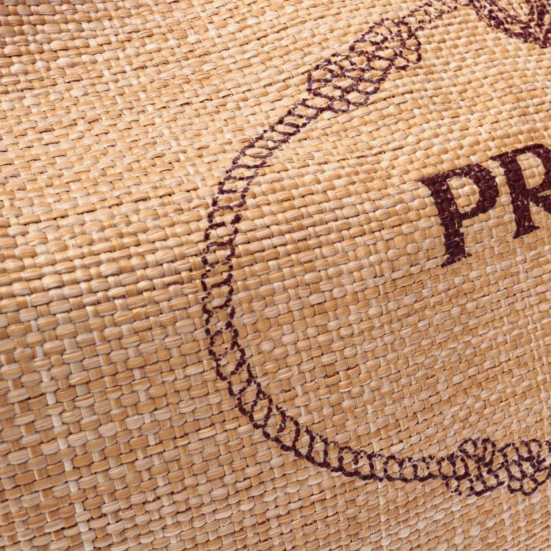 Bolsa-Prada-Raffia-Logo-Beach-Tote