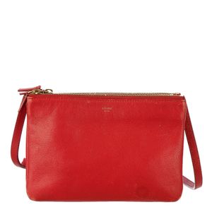 Bolsa Celine Trio Couro Vermelho