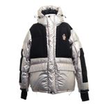 Casaco-Moncler-Puffer-Prateado-e-Preto