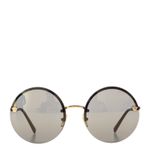 Oculos-Versace-Redondo-Preto-e-Dourado