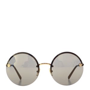 Óculos Versace Redondo Preto e Dourado