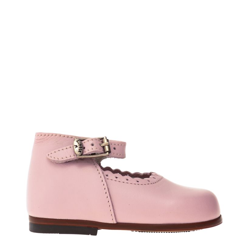 Sapato-Tartine-et-Chocolat-Infantil-Couro-Rosa