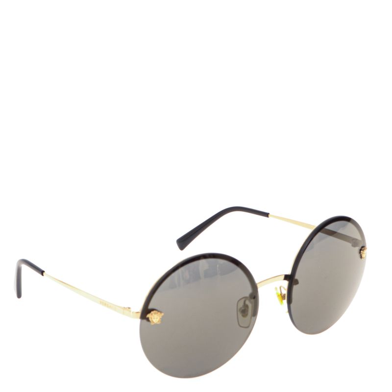 Oculos-Versace-Redondo-Preto-e-Dourado