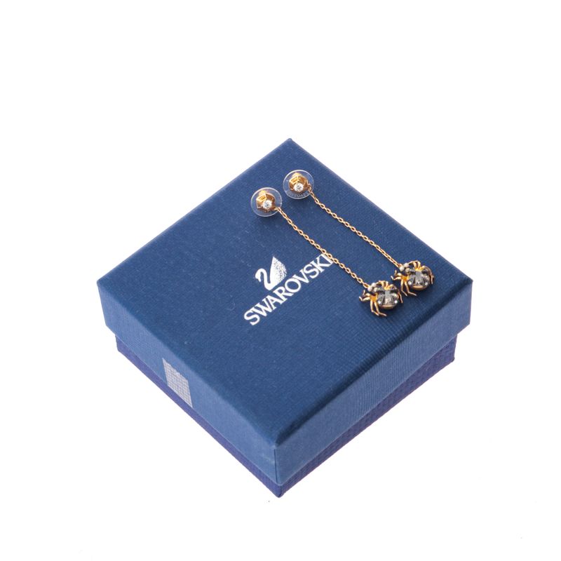 Brinco-Swarovski-Comprido-Dourado-Aranha