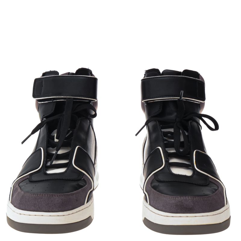 Tenis-Armani-Exchange-Cano-Alto-Preto-e-Cinza