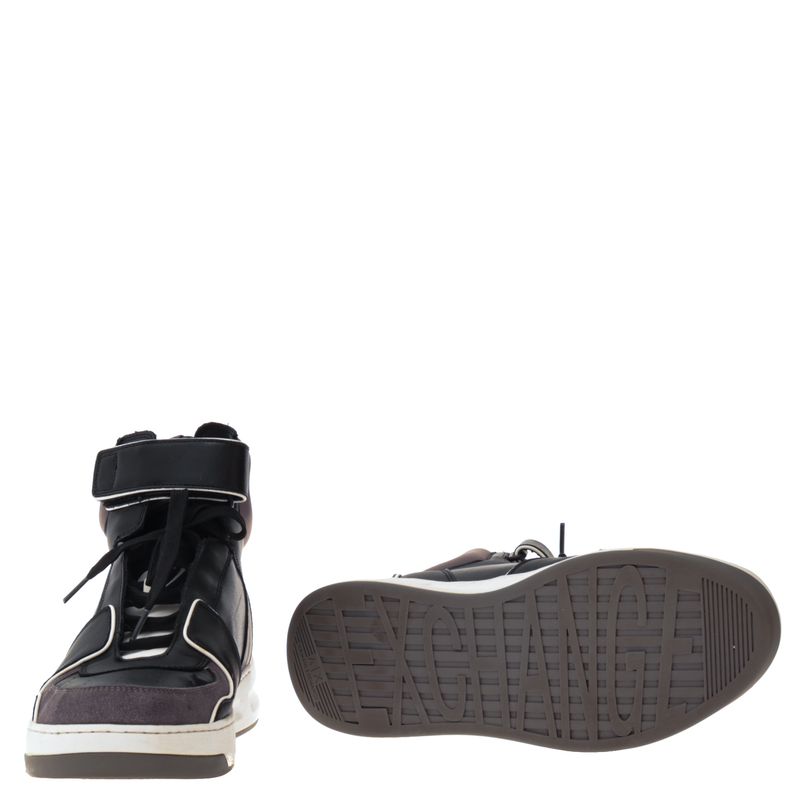 Tenis-Armani-Exchange-Cano-Alto-Preto-e-Cinza
