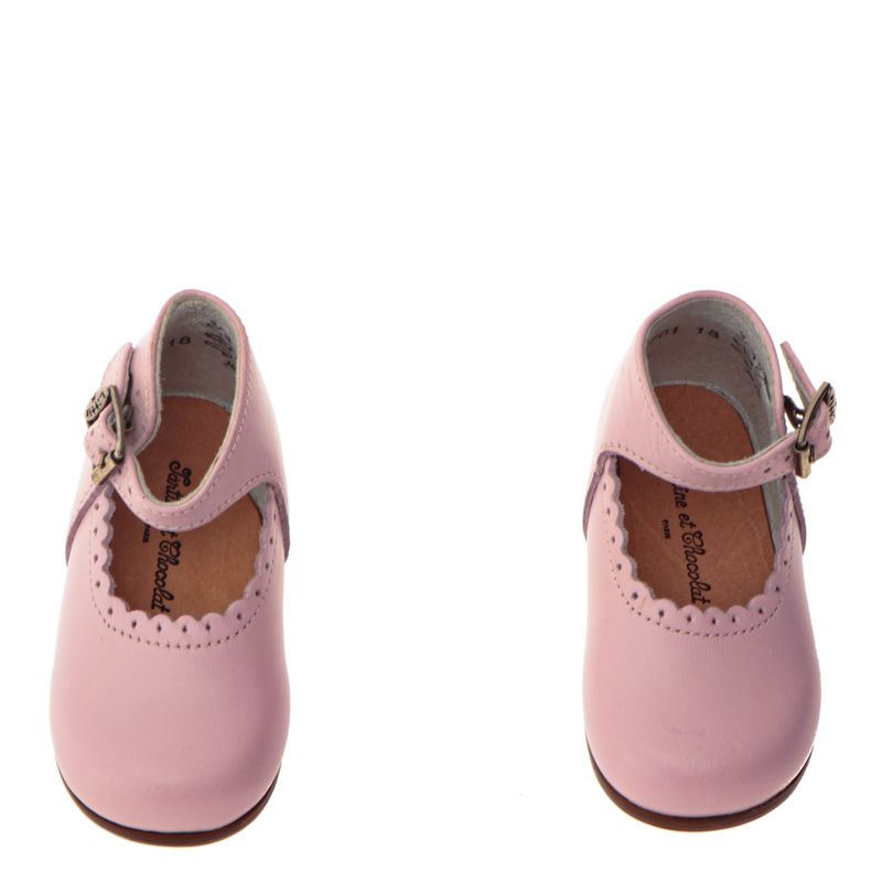 Sapato-Tartine-et-Chocolat-Infantil-Couro-Rosa