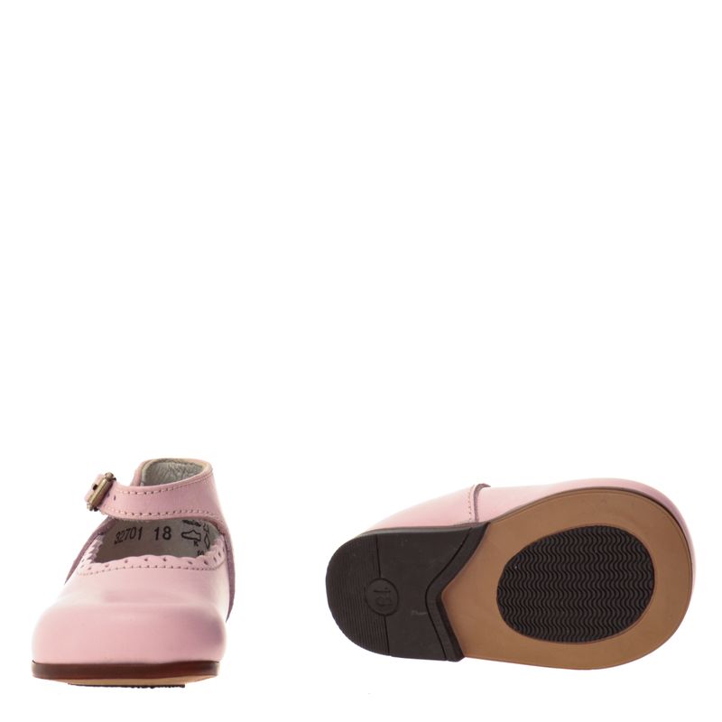 Sapato-Tartine-et-Chocolat-Infantil-Couro-Rosa