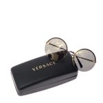 Oculos-Versace-Redondo-Preto-e-Dourado