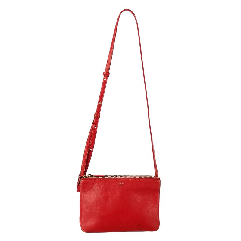 Bolsa-Celine-Trio-Couro-Vermelho
