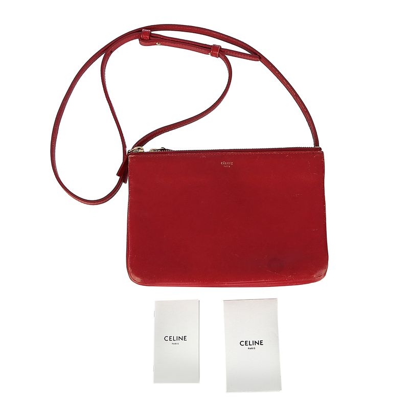 Bolsa-Celine-Trio-Couro-Vermelho