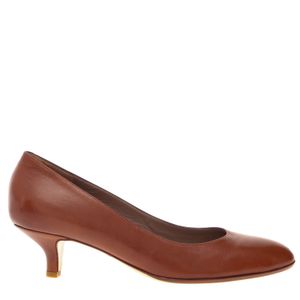 Sapato de Salto Bruno Magli Couro Caramelo