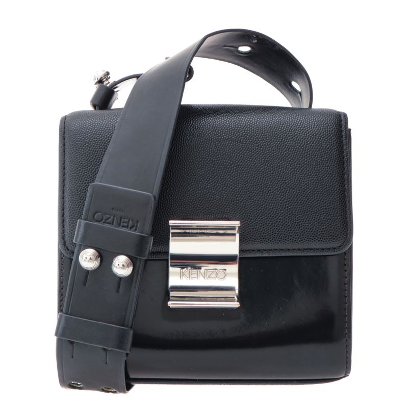 Bolsa-Kenzo-Transversal-Couro-Preto