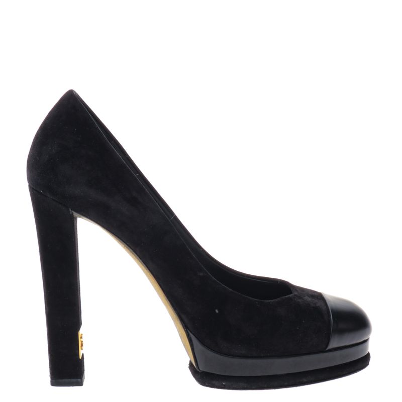 Pump-Chanel-Couro-e-Camurca-Preto