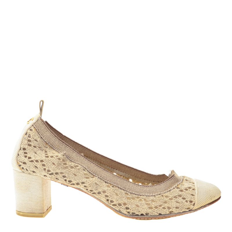 Sapato-Chanel-Trico-Creme