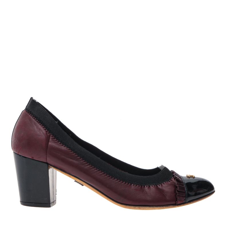 Sapato-Chanel-Couro-Vinho-e-Preto
