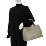 Bolsa-Prada-Double-Zip-Galleria-Saffiano-Cinza
