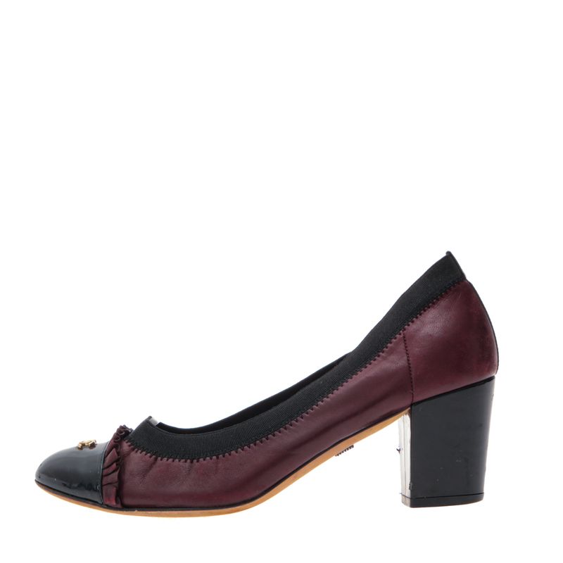 Sapato-Chanel-Couro-Vinho-e-Preto