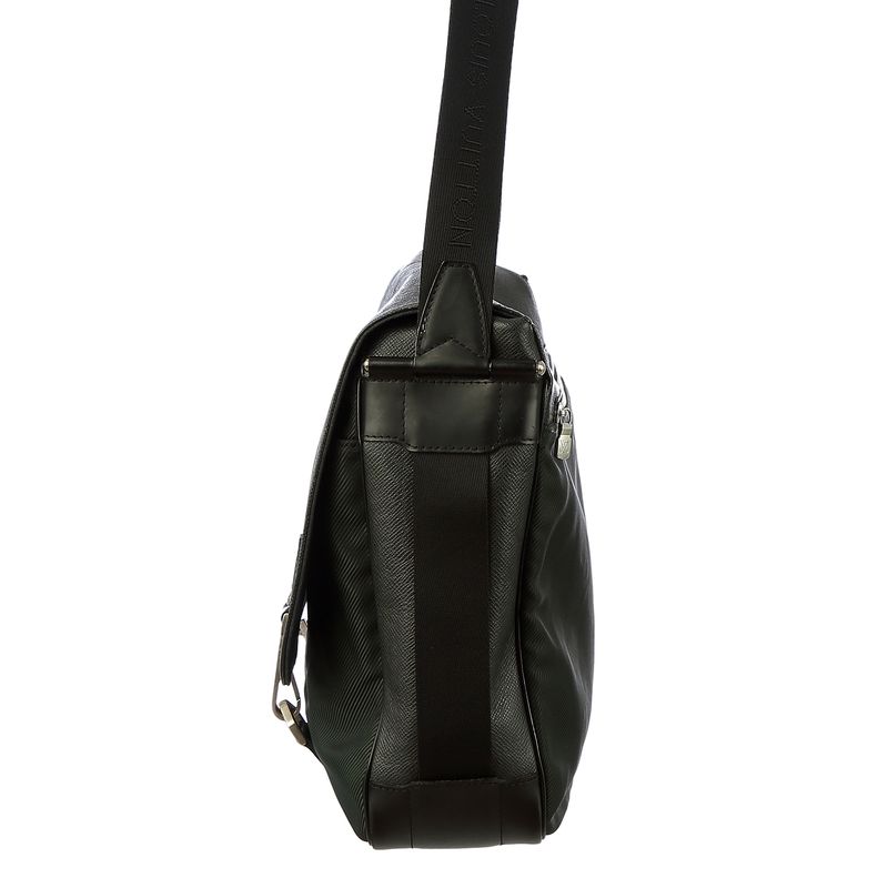 Pasta-Louis-Vuitton-Couro-Preto-e-Nylon-