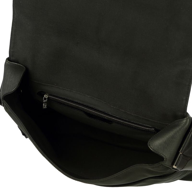 Pasta-Louis-Vuitton-Couro-Preto-e-Nylon-