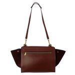 Bolsa-Celine-Trapeze-Couro-e-Camurca-Vinho