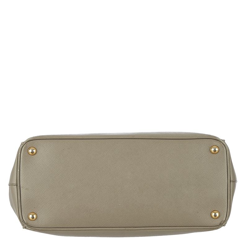 Bolsa-Prada-Double-Zip-Galleria-Saffiano-Cinza