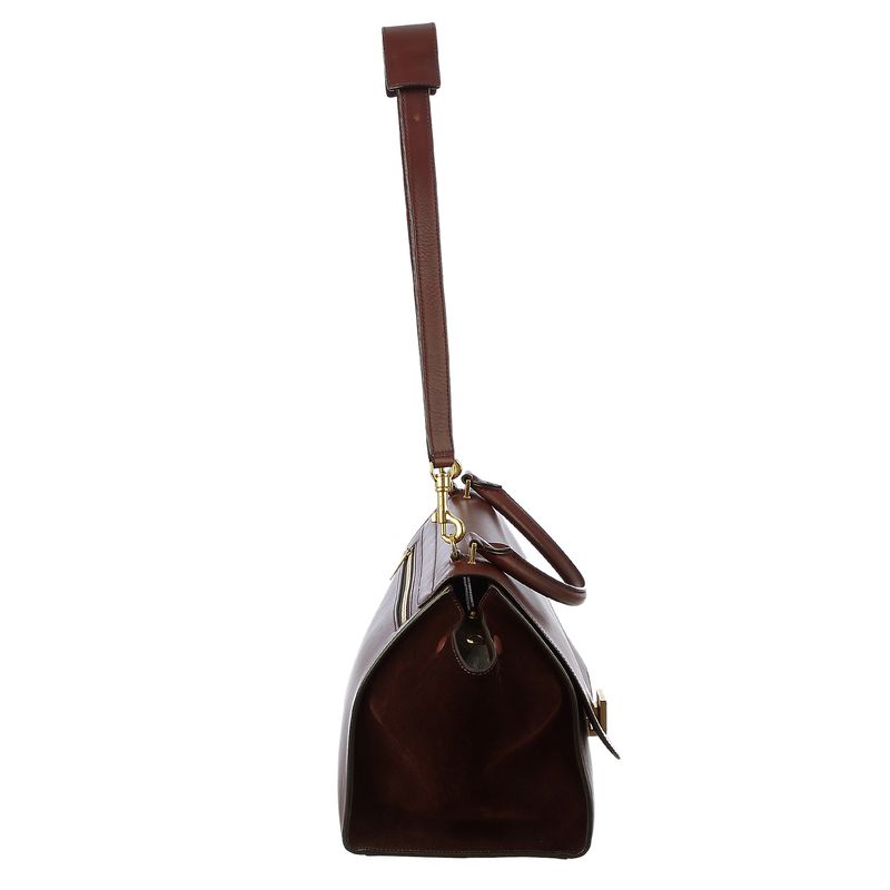 Bolsa-Celine-Trapeze-Couro-e-Camurca-Vinho